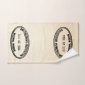Bibliothek Briefmarke Smithsonian Institution 1944 Badhandtuch Set (Handtuch)