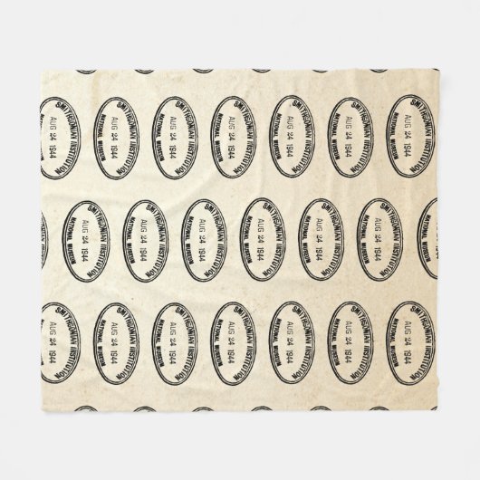 Bibliothek Briefmarke Smithsonian Institution 1944 Fleecedecke (Vorderseite (Horizontal))