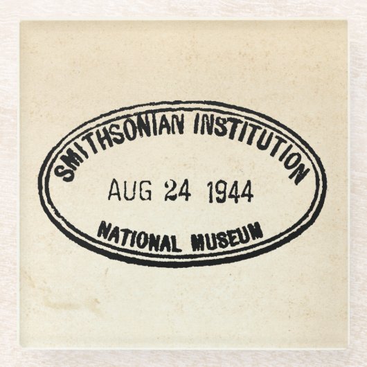 Bibliothek Briefmarke Smithsonian Institution 1944 Glasuntersetzer (Vorderseite)