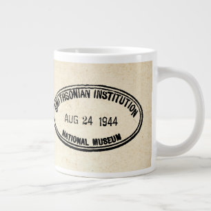 Bibliothek Briefmarke Smithsonian Institution 1944 Jumbo-Tasse