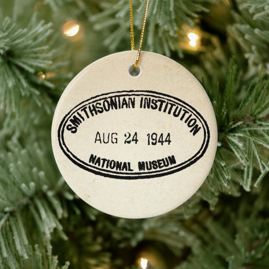 Bibliothek Briefmarke Smithsonian Institution 1944 Keramik Ornament (Baum)