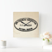 Bibliothek Briefmarke Smithsonian Institution 1944 Quadratische Wanduhr (Zuhause)