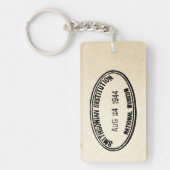 Bibliothek Briefmarke Smithsonian Institution 1944 Schlüsselanhänger (Vorderseite)