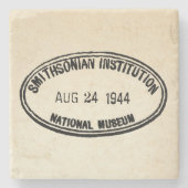 Bibliothek Briefmarke Smithsonian Institution 1944 Steinuntersetzer (Vorderseite)