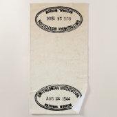 Bibliothek Briefmarke Smithsonian Institution 1944 Strandtuch (Vorderseite)
