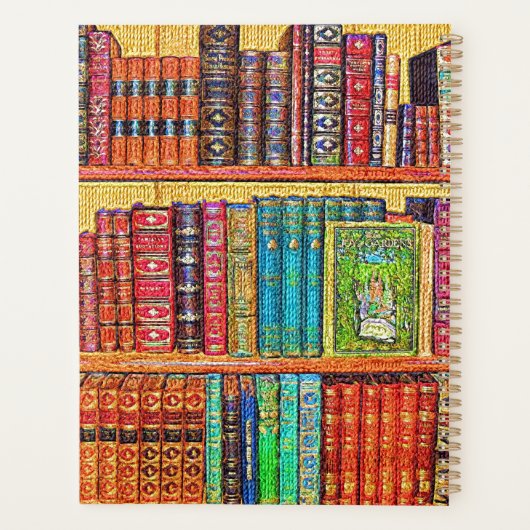 Bibliothek-Bücherplaner Planer (Rückseite)