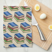 Bibliothek Buchstapler Lehrer Bibliothekare Erzieh Geschirrtuch (Viertel Falte)