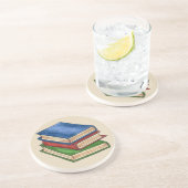 Bibliothek Buchstapler Lehrer Bibliothekare Erzieh Getränkeuntersetzer (Seite)