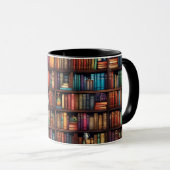 Bibliothek bucht Bücherregale für Buchliebhaber Mu Tasse (VorderseiteRechts)