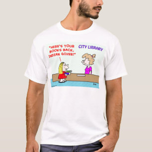 Bibliothek bucht hinteren indischen Geber T-Shirt