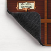 Bibliothek bucht Holzkartenkataloganzeiger Lesen Mousepad (Ecke)