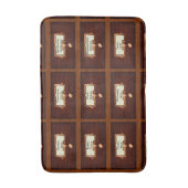 Bibliothek bucht Kartenlesegeräte für den Holzkart Badematte (Vorderseite Vertikal)