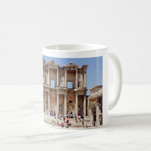Bibliothek Celsus Ephesus Türkei Tasse (VorderseiteRechts)