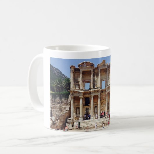 Bibliothek Celsus Ephesus Türkei Tasse (Vorderseite Links)