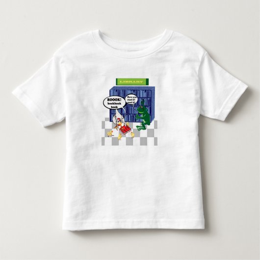 Bibliothek Chook Witz Kleinkind T-shirt (Vorderseite)