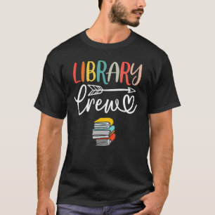 Bibliothek Crew Bibliothekarische Squad Matching L T-Shirt