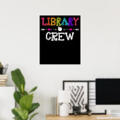 Bibliothek Crew Lehrer Funny First Day School Poster (Heimbüro)