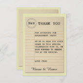 Bibliothek Danke Hochzeitbücher Liebe Story Einladung (Vorne/Hinten)