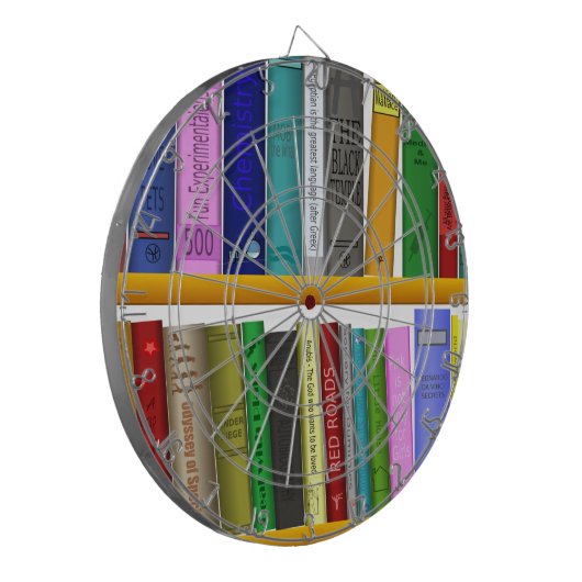 Bibliothek Dartscheibe (Vorderseite Links)