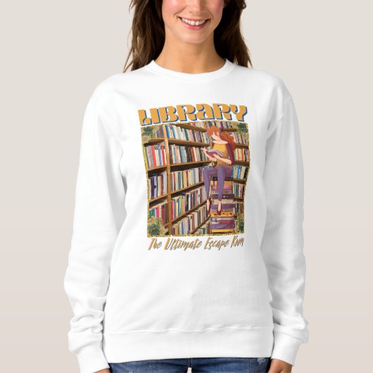 Bibliothek Das ultimative Escape Room Sweatshirt (Vorderseite)