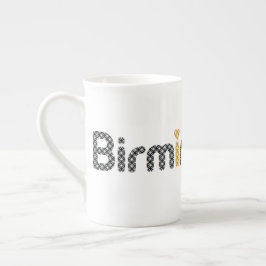 Bibliothek der Birmingham-Knochen-China-Tasse Porzellantasse