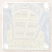 Bibliothek der Kongressobergrenze Glasuntersetzer (Rückseite)