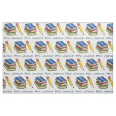 Bibliothek der personalisierten Buchstapler Stoff (Fat Quarter (45,7 x 55,9 cm))