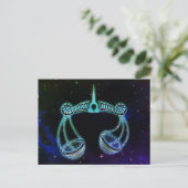 Bibliothek der Zodiac-Postkarte Postkarte (Stehend Vorderseite)