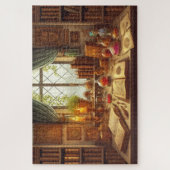 Bibliothek des Zauberers Mystische Studie Fantasy Puzzle (Vertikal)