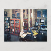 Bibliothek, Doylestown, PA Vintag Postkarte (Vorderseite)