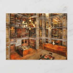 Bibliothek - Ein literarischer Klassiker 1905 Postkarte