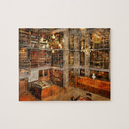 Bibliothek - ein literarischer Klassiker 1905 Puzzle (Horizontal)