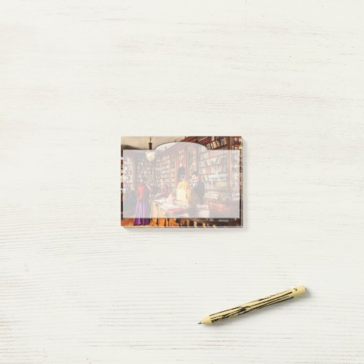 Bibliothek - Eine neuartige Idee 1895 Post-it Klebezettel (Auf Schreibtisch)