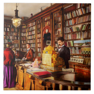 Bibliothek - Eine neue Idee 1895 Fliese