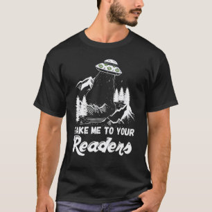 Bibliothek Englischlehrer Spaß Außerirdischer Lese T-Shirt