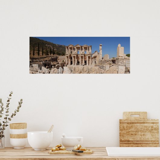 Bibliothek Ephesus Poster (Küche)