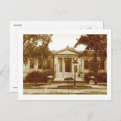 Bibliothek, Evanston, Illinois Vintag Postkarte (Vorne/Hinten)
