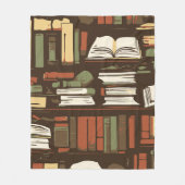 Bibliothek Fleecedecke (Vorderseite)