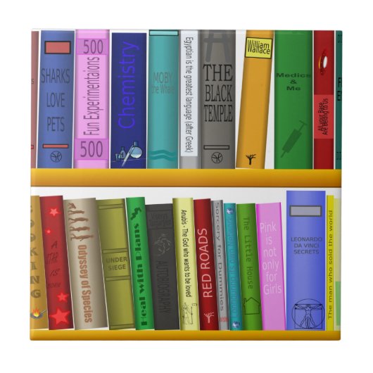 Bibliothek Fliese (Vorderseite)