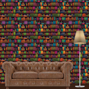 Bibliothek für Barbier Reading Tapete