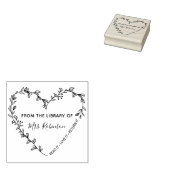 Bibliothek für Blumenkreide Gummistempel (Stempel)