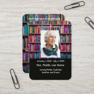 Bibliothek für die Gedächtniskarte Visitenkarte