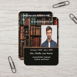 Bibliothek für die Gedächtniskarte Visitenkarte