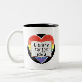 Bibliothek für die Kind-Tasse Zweifarbige Tasse (Links)
