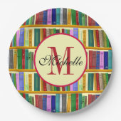 Bibliothek für Genie. Bücher für clevere Schüler Pappteller (Vorderseite)