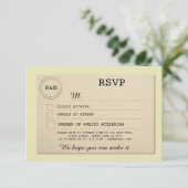 Bibliothek für Hochzeiten RSVP Book Verlobung Card (Stehend Vorderseite)
