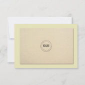 Bibliothek für Hochzeiten RSVP Book Verlobung Card (Rückseite)