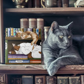 Bibliothek für Katzen buchen Fliese