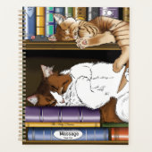 Bibliothek für Katzen buchen Planer (Vorderseite)