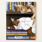 Bibliothek für Katzen buchen Planer (Rückseite)